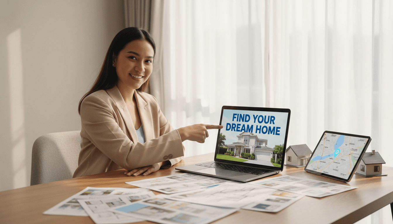 Real estate agent matching clients to properties